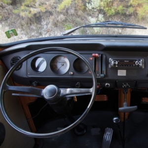 VW late bay window bus ashtray with hidden phone charger