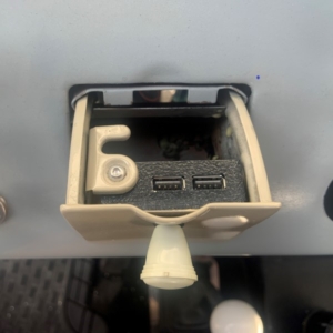 61-67 ford econoline ashtray with hidden phone charger