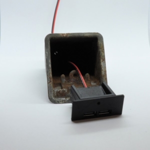 Hidden USB charger for 69-79 Chevy Nova ashtray