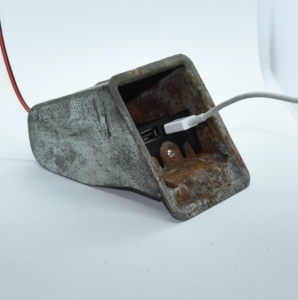 Hidden USB charger for a 69 Chevy Camaro ashtray