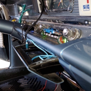 Hidden USB charger for a 64 Pontiac