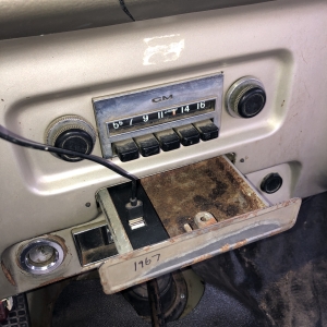 67 Chevy truck USB port that is hidden in the ashtray